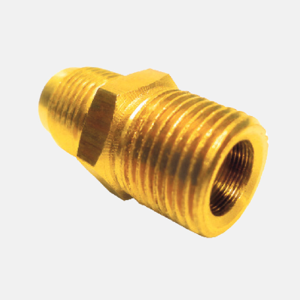 48F Conexión de Latón, Macho Flared-Macho NPT Recto