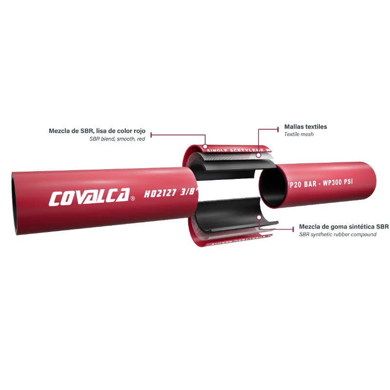 H02126 Manguera Morocha para Soldadura (Oxicorte)