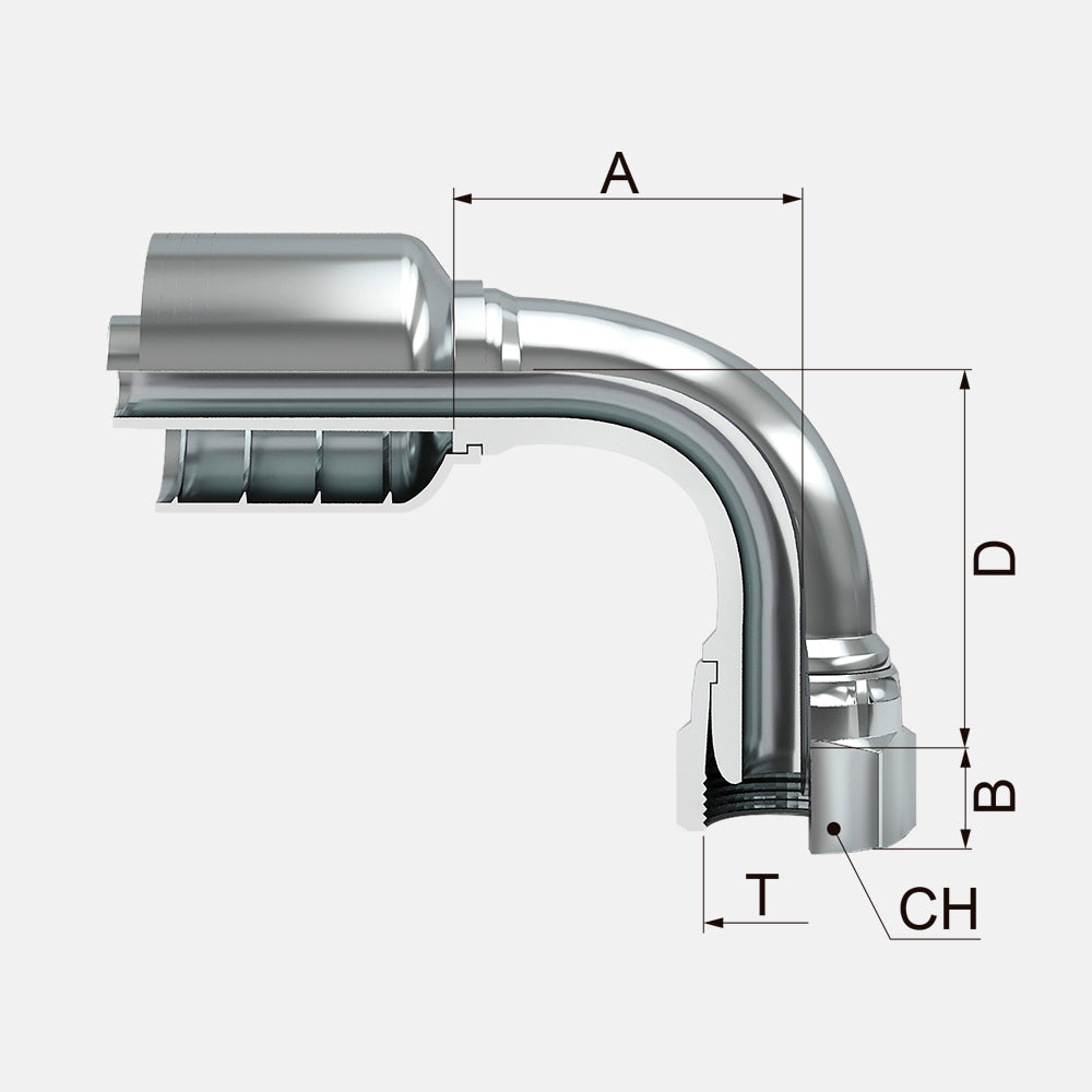 FJBPF90T Hembra Giratoria a 90º BSP
