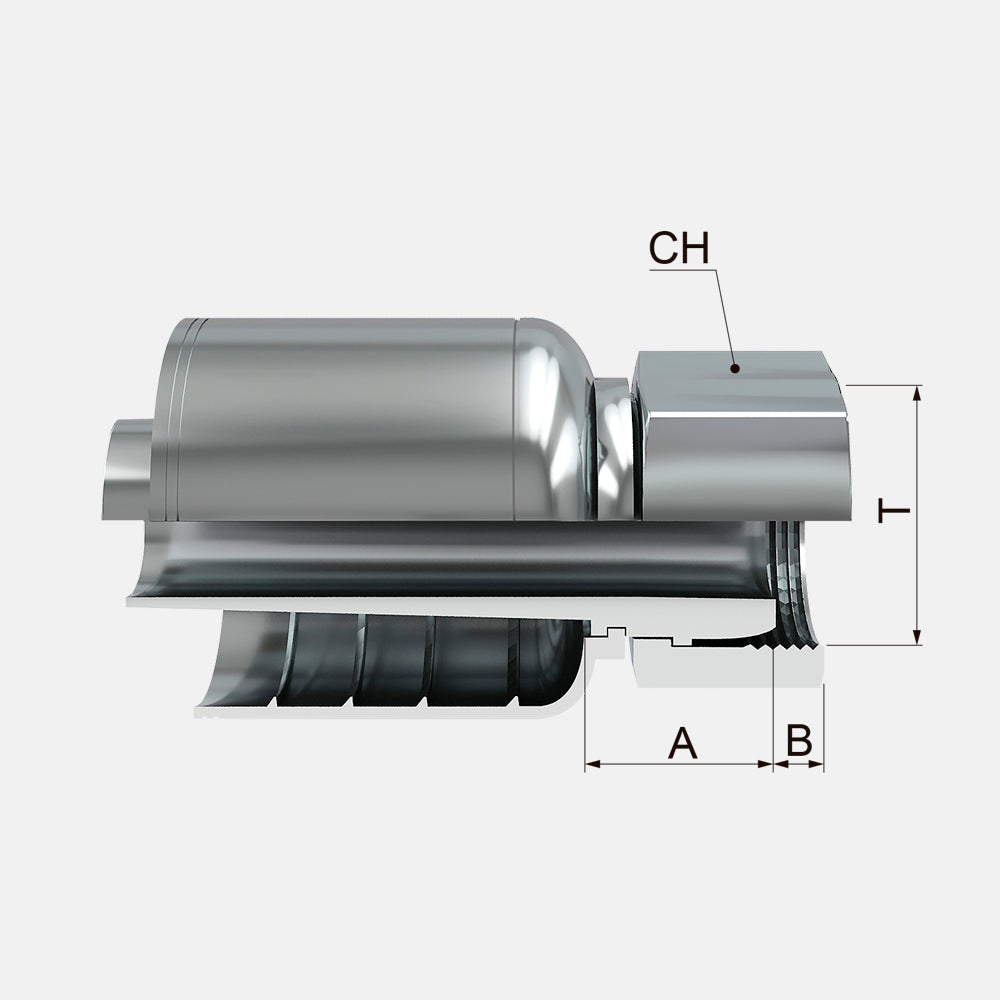 FKFQ Female Straight Metric Taper 24°/60°