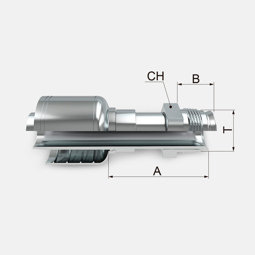 FKMF Male Swivel Flared Inverted