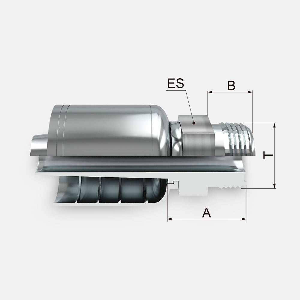 FKOM Fixed Male ORFS (Flat Seat)