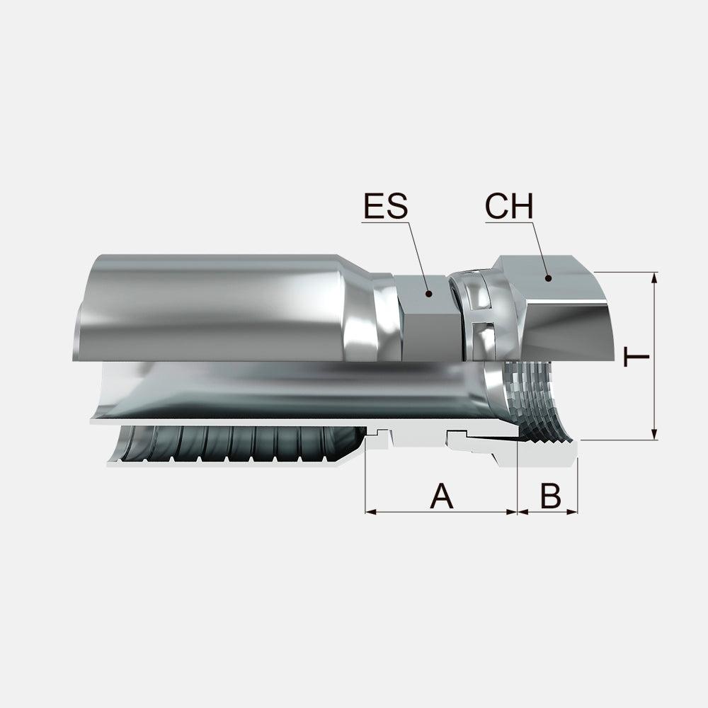 FTFA Female Swivel Straight SAE 45º