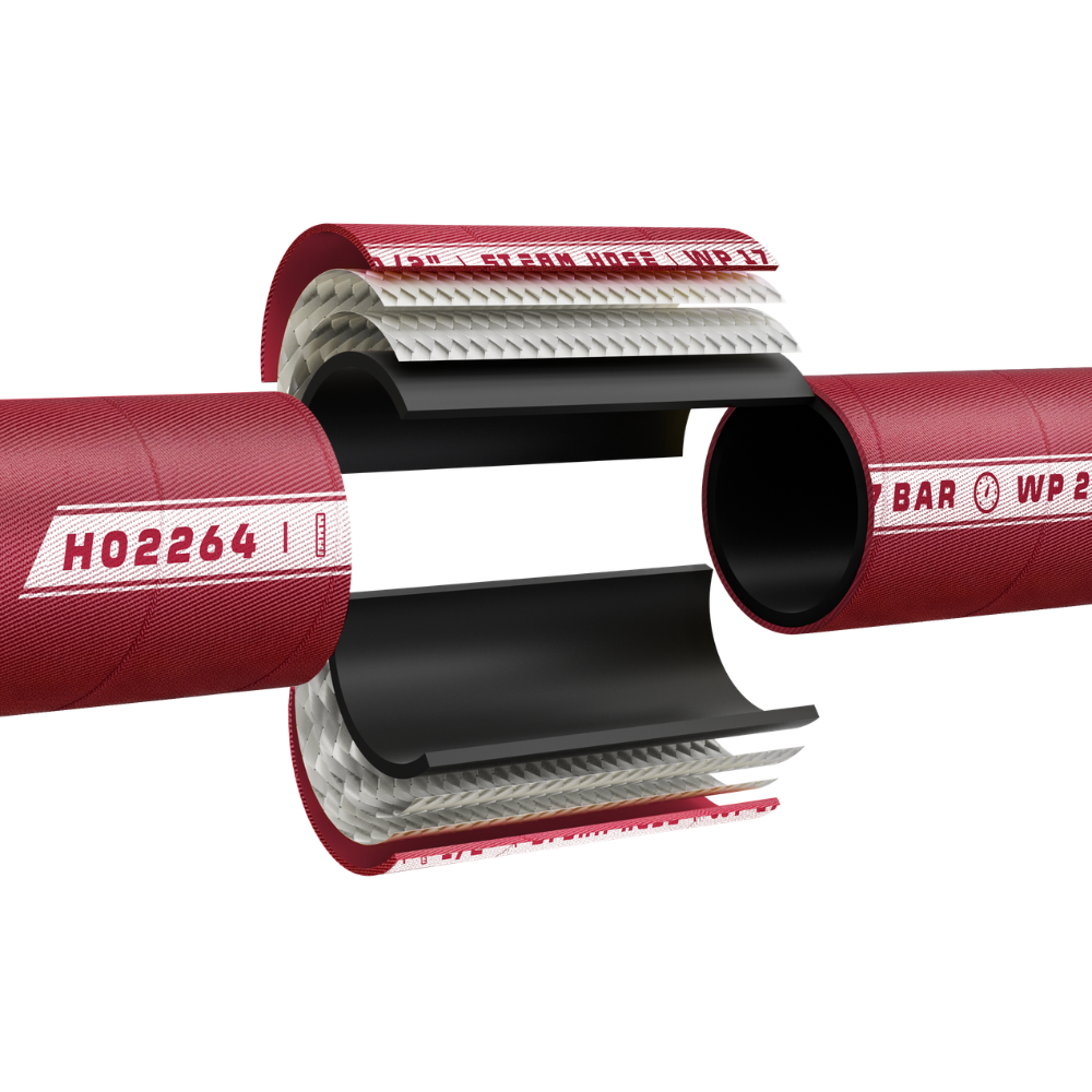 H02264 Manguera de Mallas de Acero para Vapor