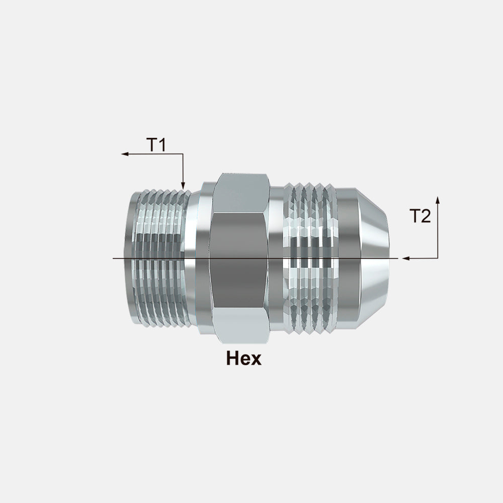 H903-FS Adaptador Macho Flared - Macho BSP