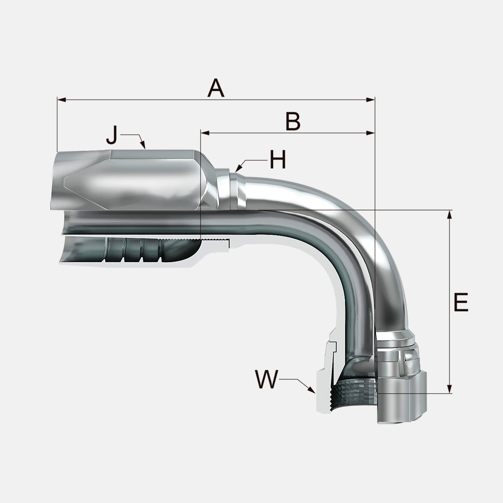 RNFJ90T 90° Swivel Female JIC 37°