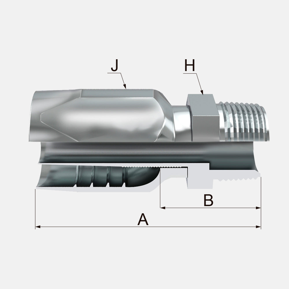 RNMP Male Fixed Straight NPTF, 60° Cone