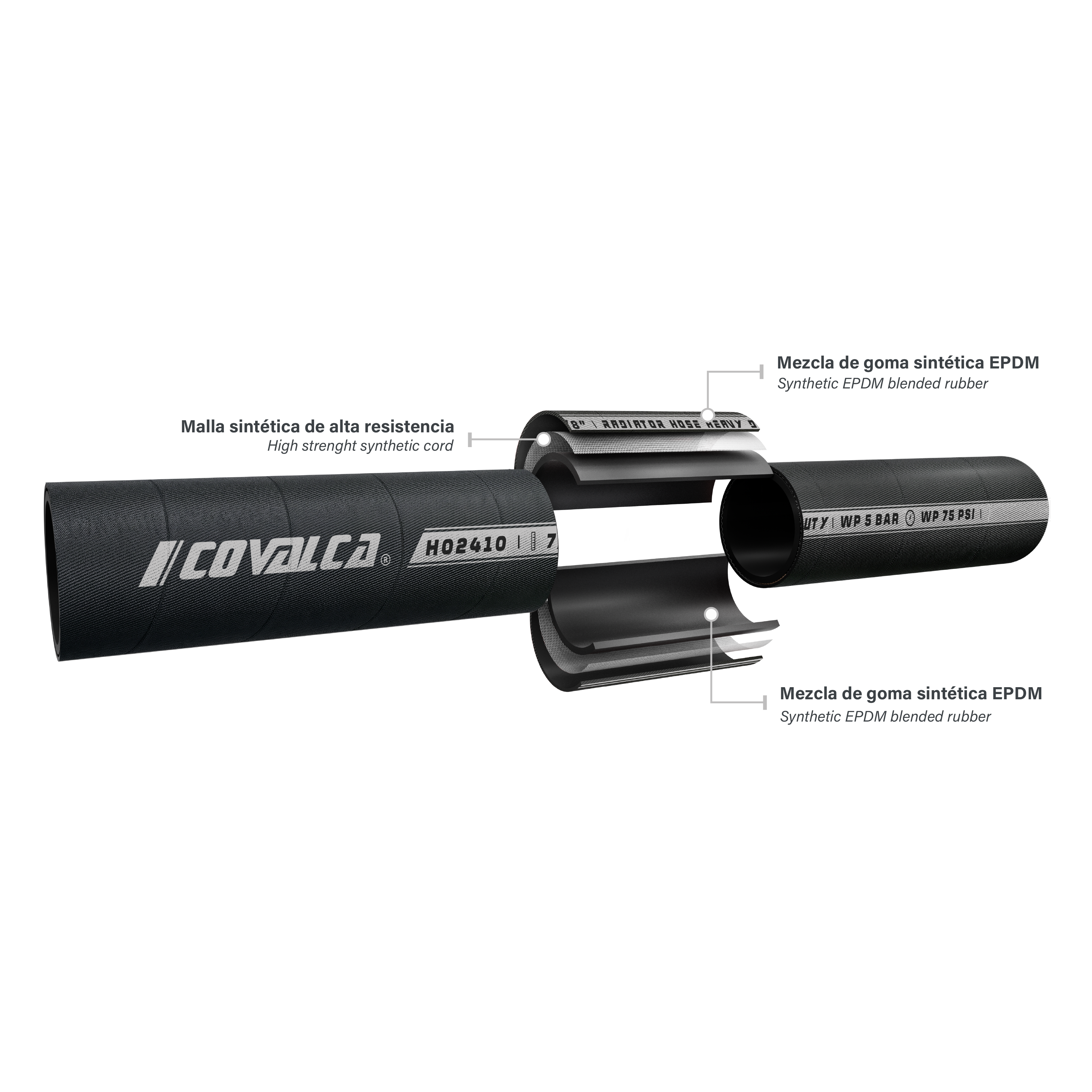 H02410 Manguera para Radiador - Agua Caliente